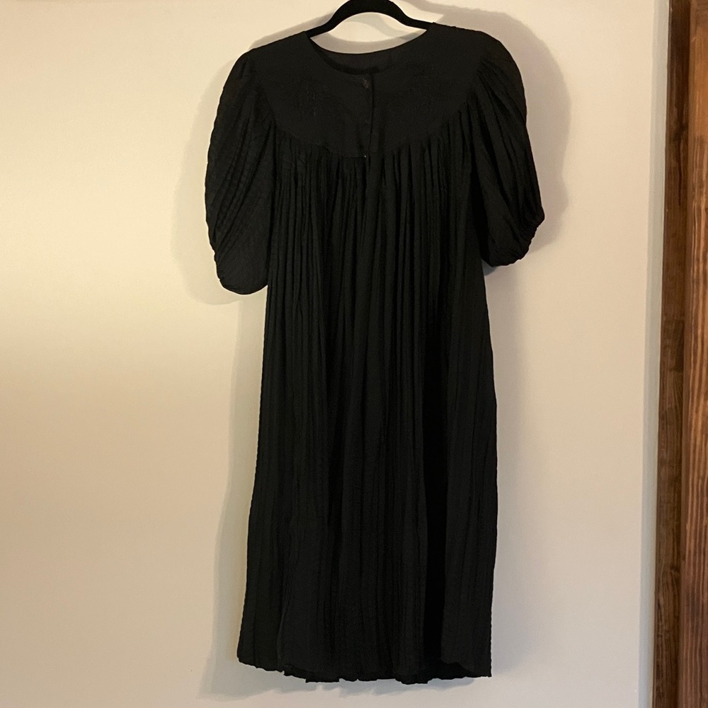 Vintage Nightgown Black Dress Maureen USA Romantic S